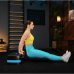 Степ платформа  Trex Sport TX-030AS 3-уровневая черно-голубая - фото №2